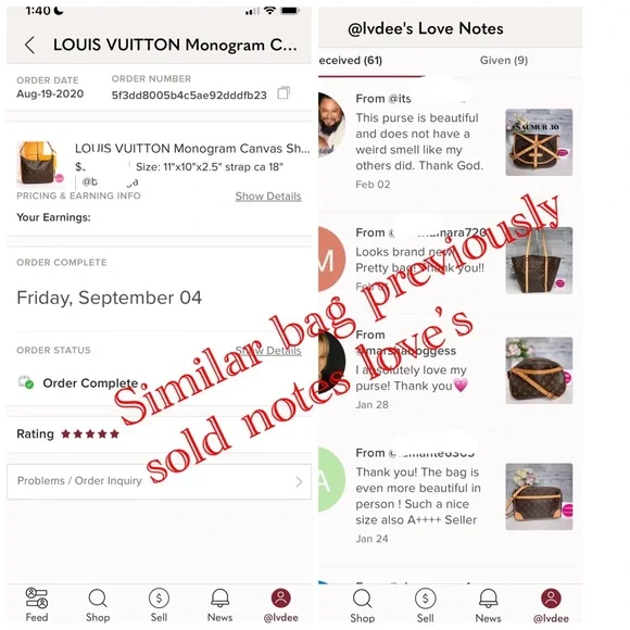 LOUIS VUITTON Monogram Canvas Shoulder Bag VINTAGE - Picture 17 of 17